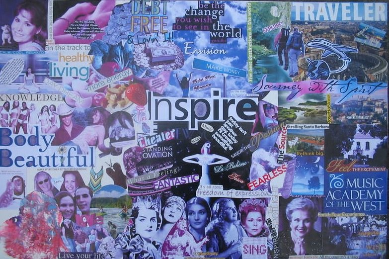 Make a Vision Board: A Manifesting Collage Book [Book]
