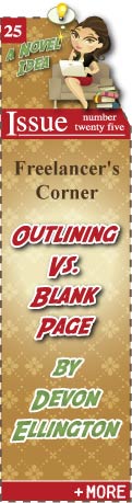Freelancers Corner - Outlining vs Blank Page by Devon Elington