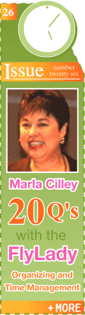 20 QUESTIONS: ;MARLA CILLEY, THE FLY LADY