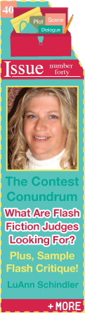 Freelancer's Corner - Flash Fiction Contest Conundrum - Sample Flash Fiction Critique! - by LuAnn Schindler