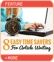 8 Time Savers for Article Writing
