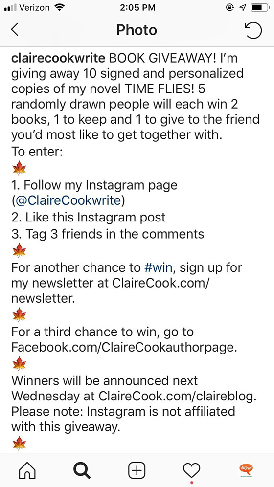 Instagram Giveaway