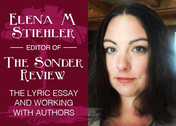 From the Desk of Elena M. Stiehler, Editor of The Sonder Review: The Lyric Essay and Working with Authors