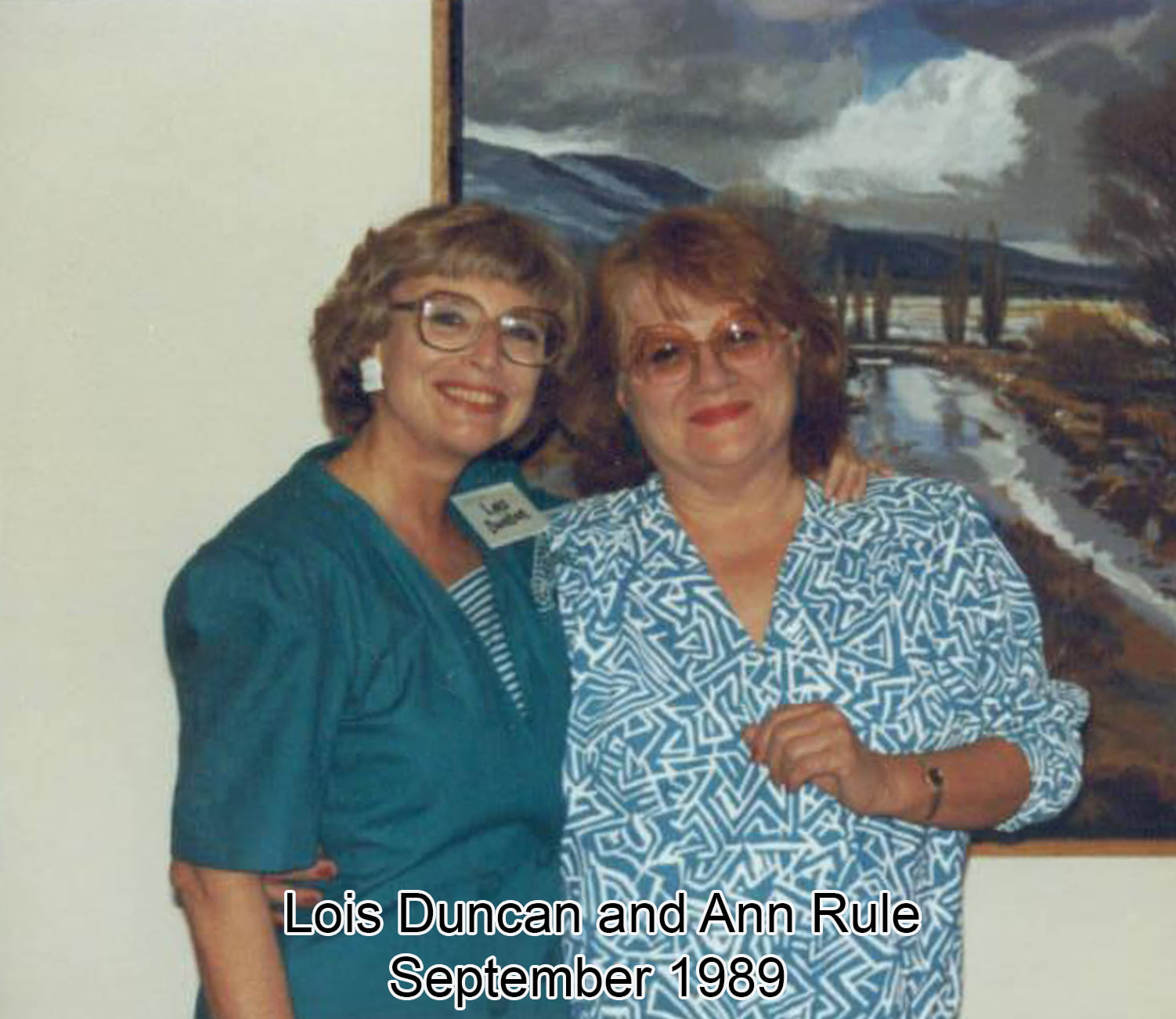Lois Duncan and Ann Rule, September 1989