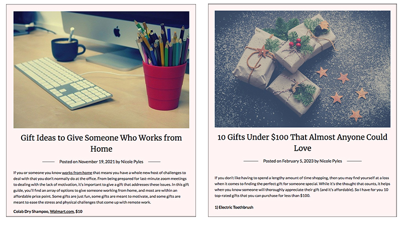 Create Your Commerce Writing Samples