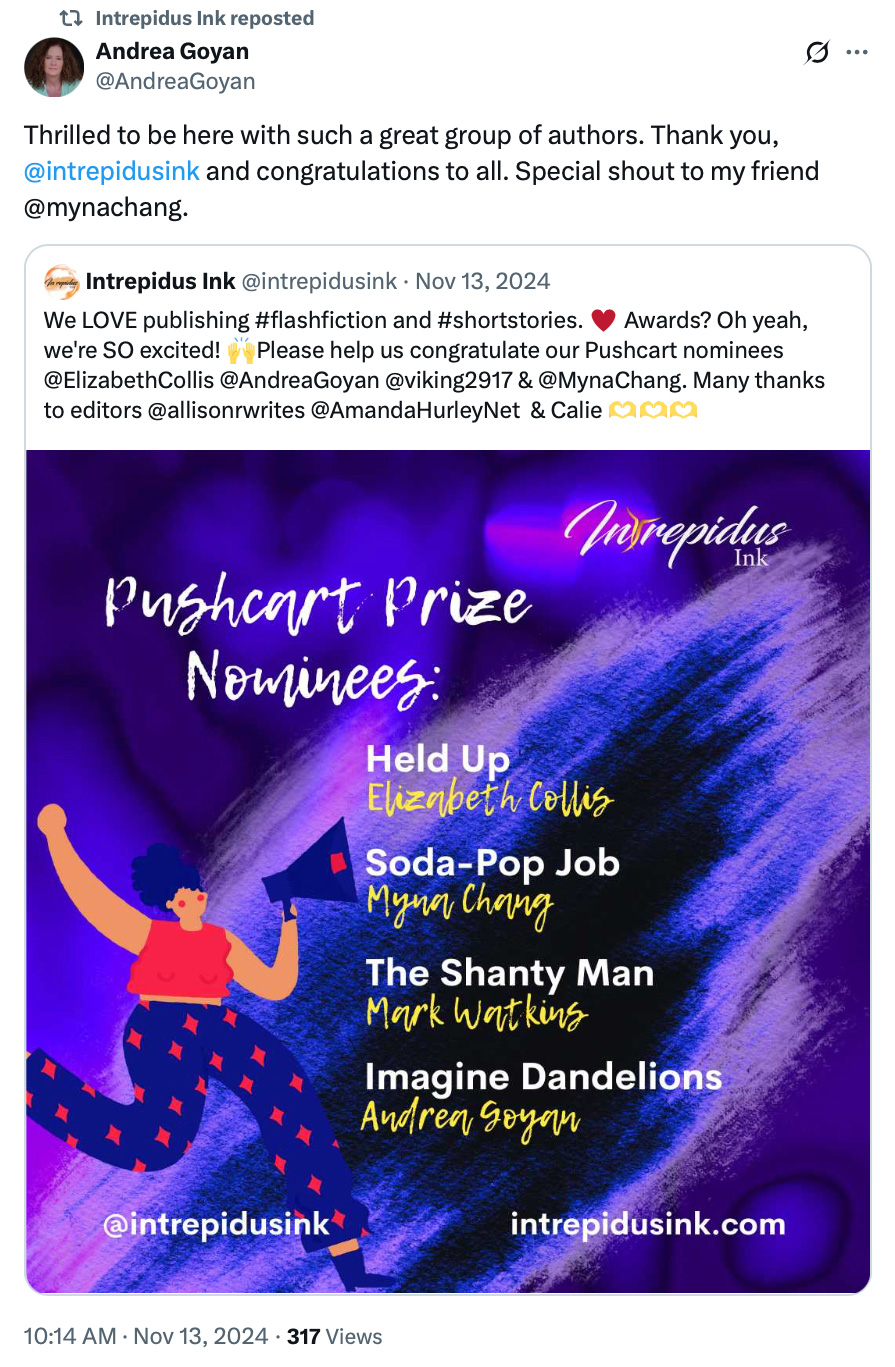 Pushcart Nominations