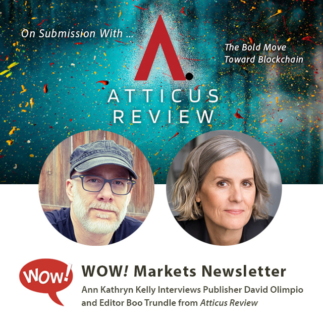 Atticus Review: The Bold Move Toward Blockchain - Interview with Publisher David Olimpio and Editor Boo Trundle