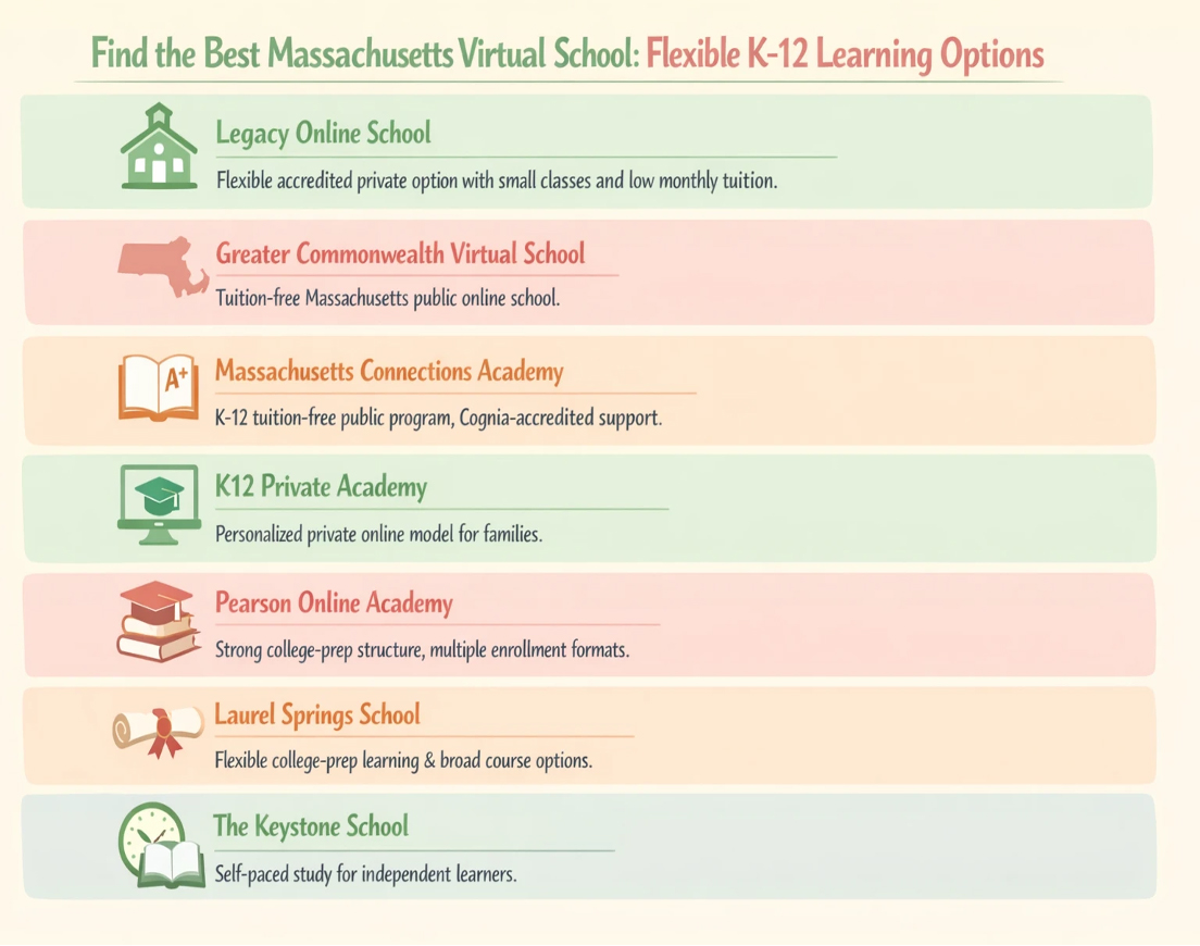 Find the best Massachusetts virtual school